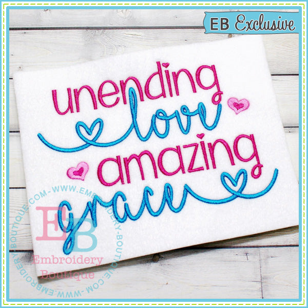 Unending Love Design, Applique