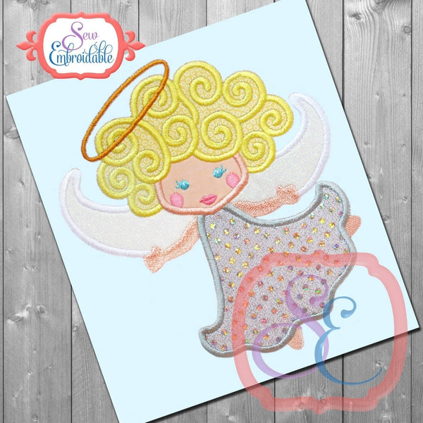 Curly Angel Applique, Applique