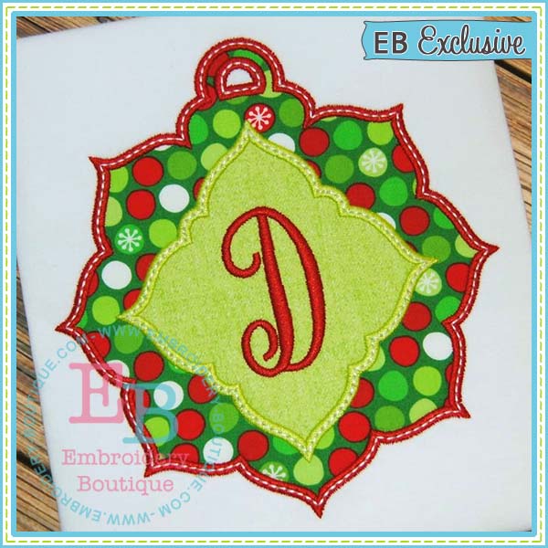 Fancy Ornament Applique, Applique