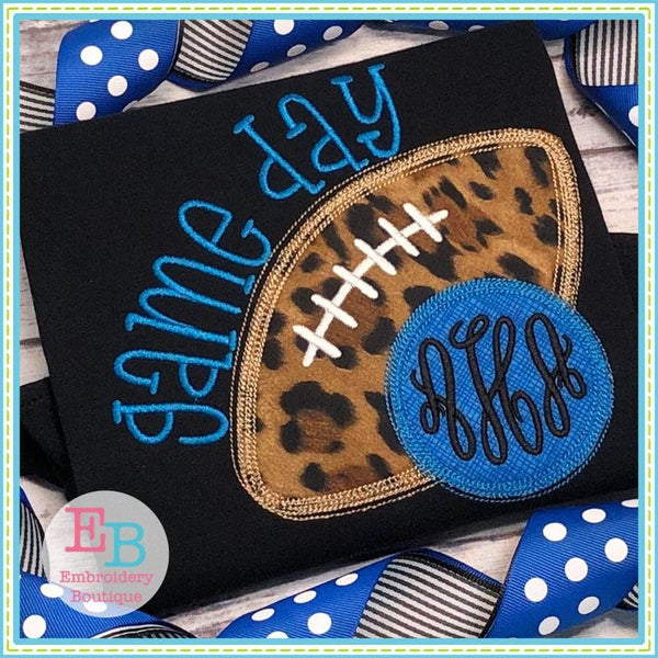 Game Day Circle Applique, Applique