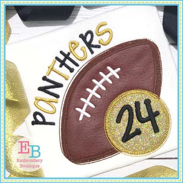 Game Day Circle Applique, Applique