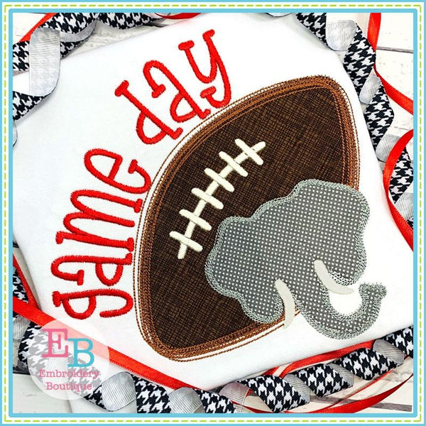 Game Day Elephant Applique, Applique