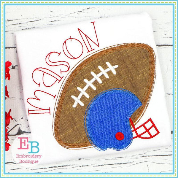 Game Day Helmet Applique, Applique