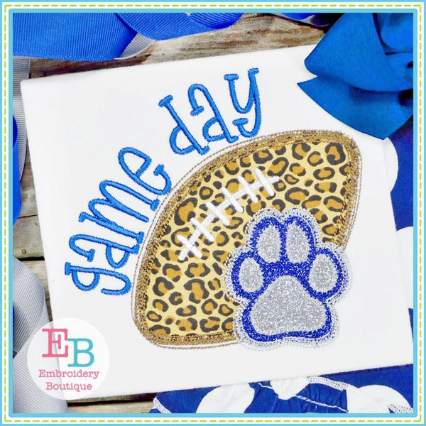 Game Day Paw Applique, Applique