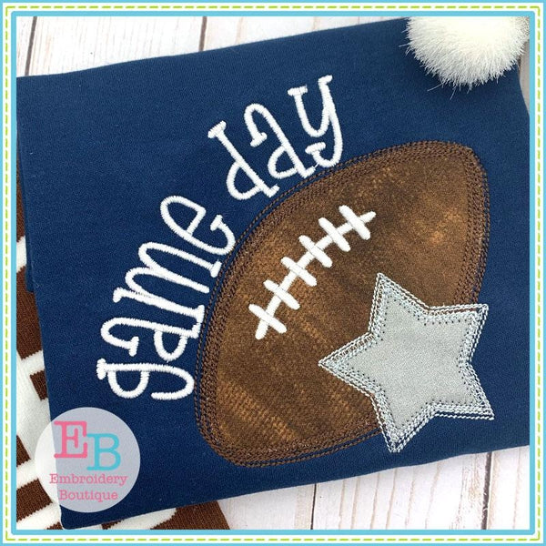 Game Day Star Applique, Applique