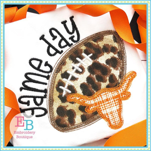Game Day Steer Applique, Applique