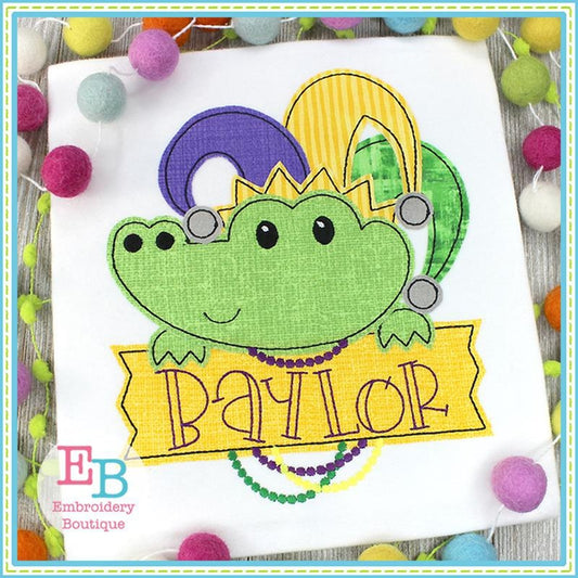 Gator Banner Applique, Applique