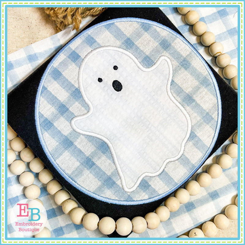 Ghost Circle Satin Stitch Applique, Applique