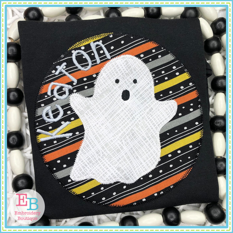 Ghost Circle Zigzag Stitch Applique, Applique