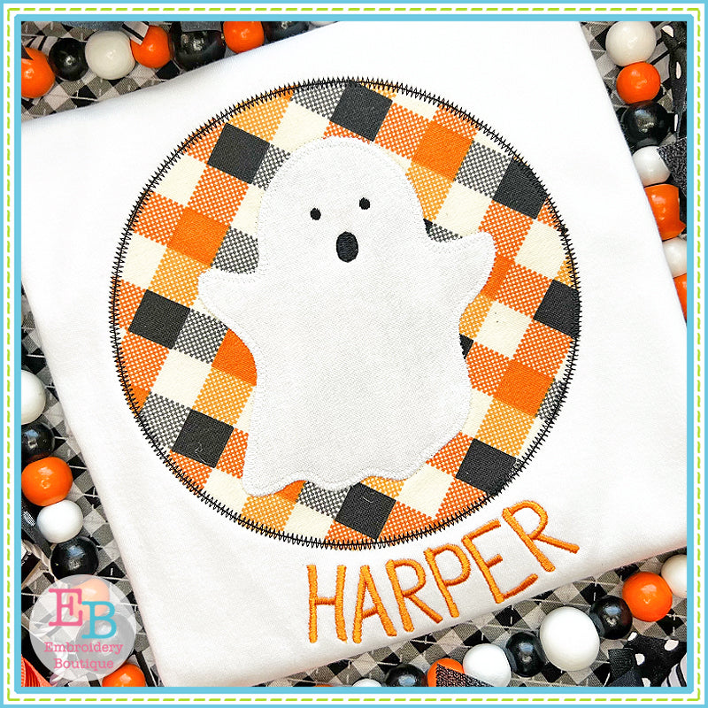 Ghost Circle Zigzag Stitch Applique, Applique