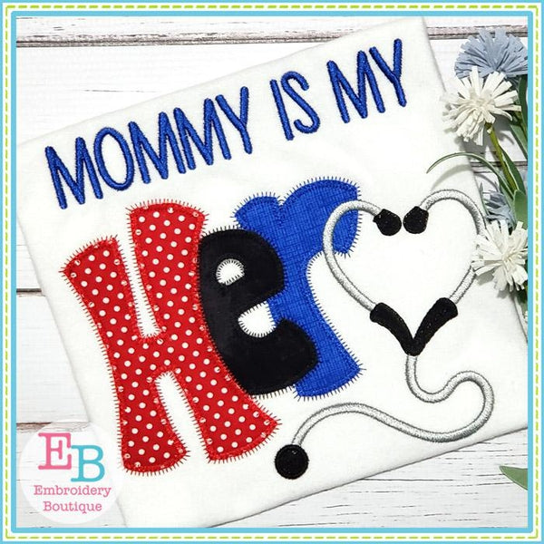 Hero Nurse Zigzag Applique, Applique