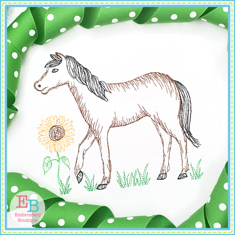 Farm Sketches Embroidery Design Set, Embroidery