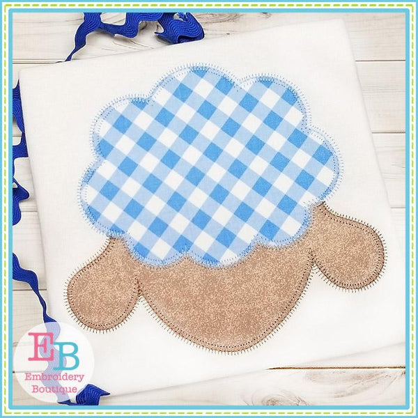 Lamb Face Zigzag Applique, Applique