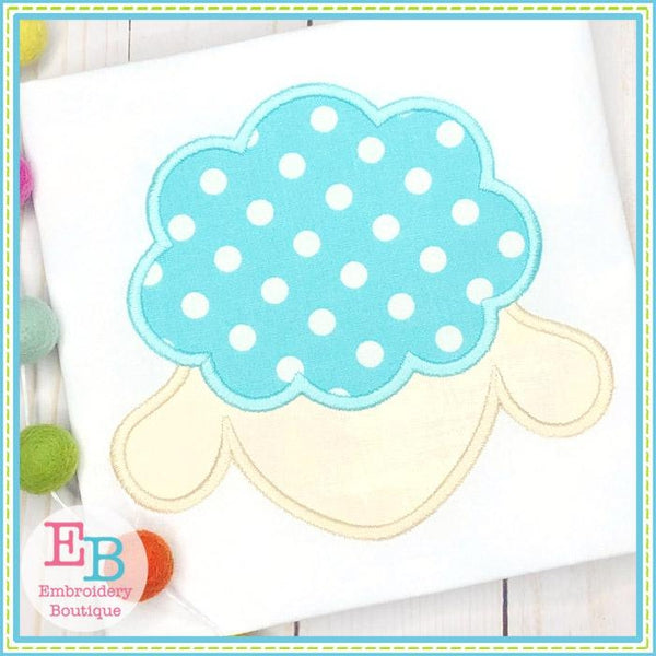 Lamb Face Satin Applique, Applique