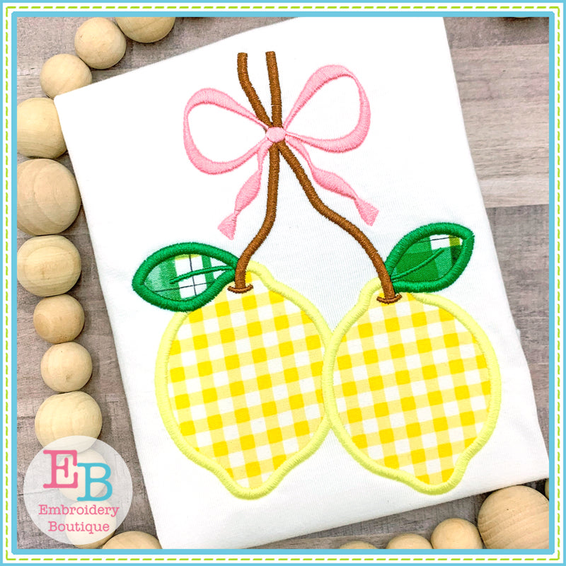 Lemon Bunch Satin Applique, Applique