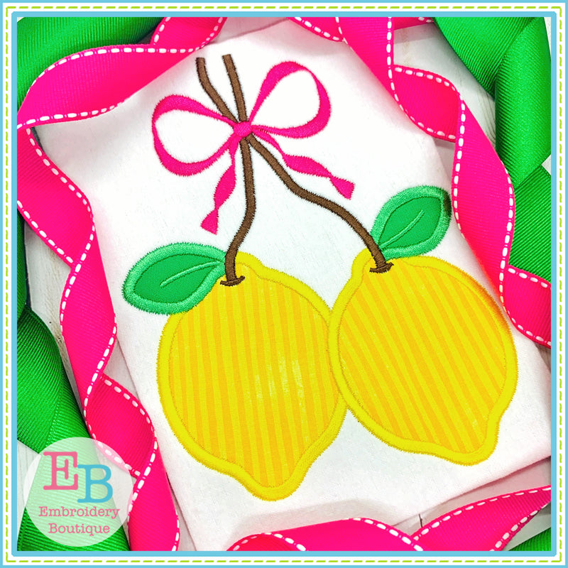 Lemon Bunch Satin Applique, Applique