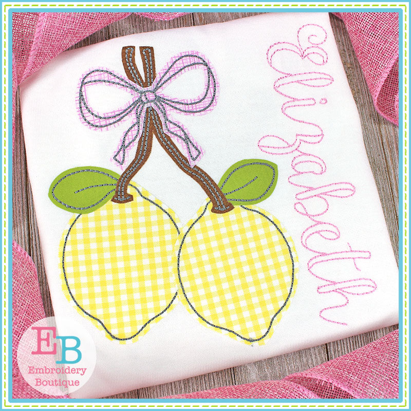 Lemon Bunch Bean Applique, Applique