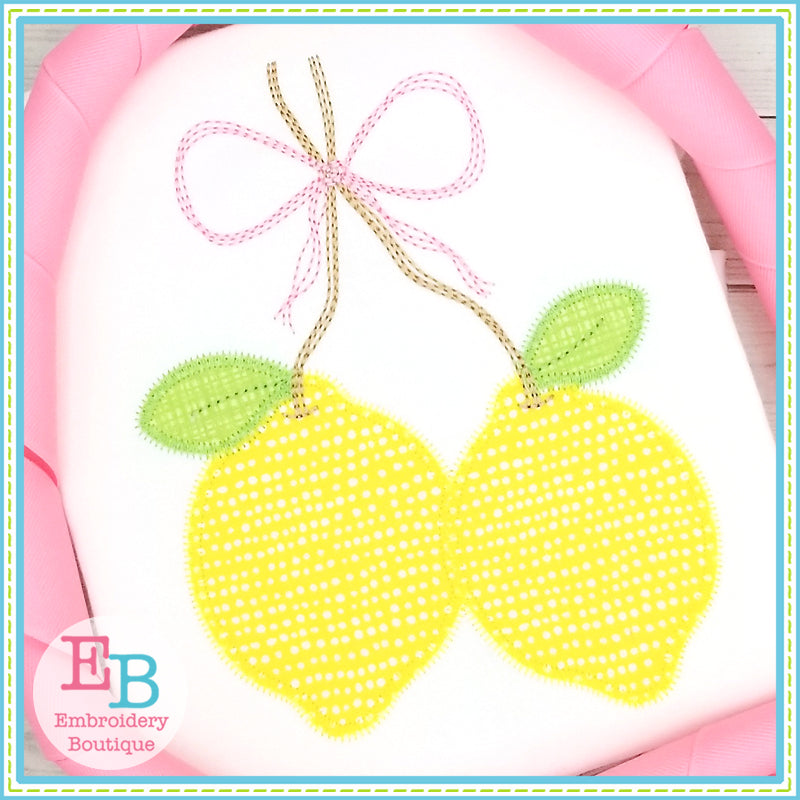 Lemon Bunch Zigzag Applique, Applique