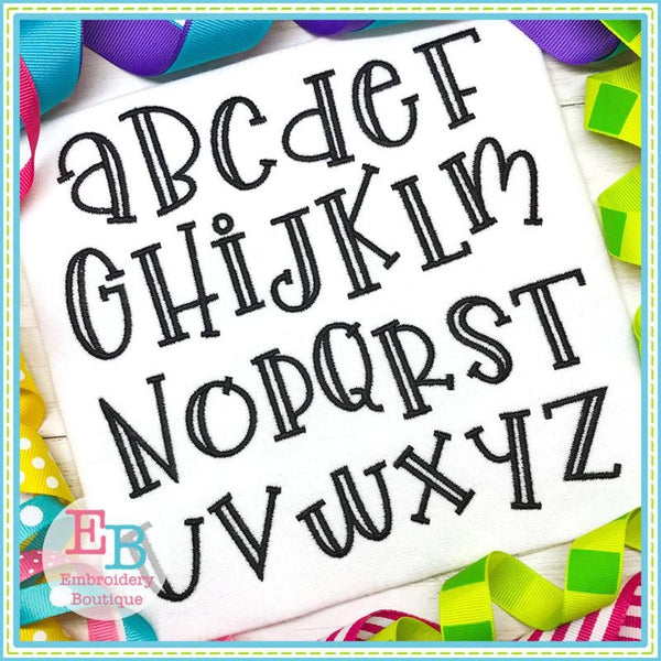 Love Rawr Satin Embroidery Font, Embroidery Font
