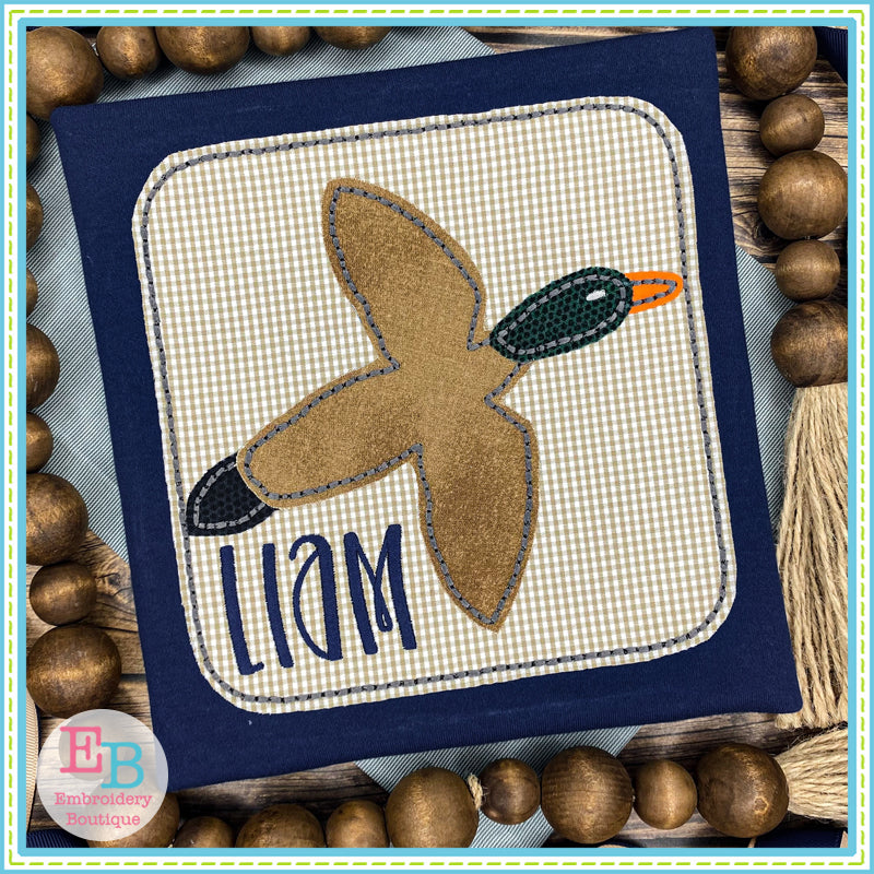 Mallard Patch Floss Applique, Applique