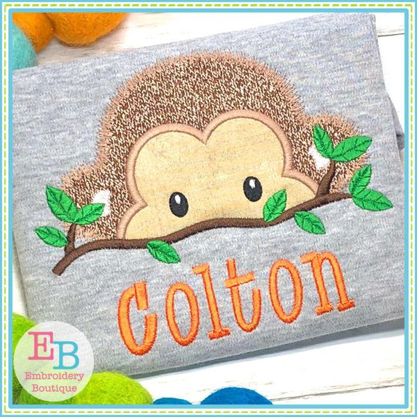 Monkey Peeker Applique, Applique