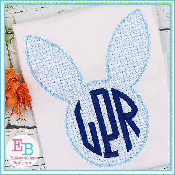Motif Bunny Head Silhouette Design, Embroidery