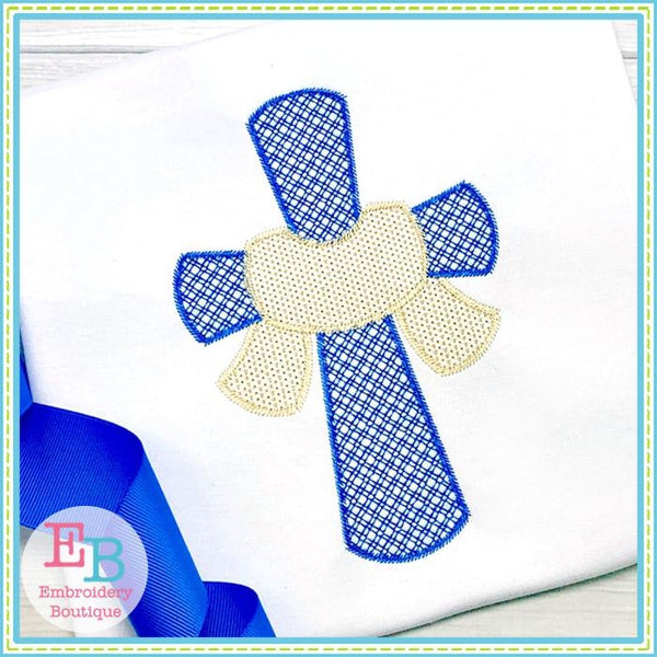Motif Cross with Sash Design, Embroidery
