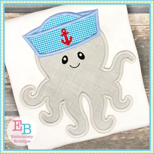 Octopus Hat Applique, Applique