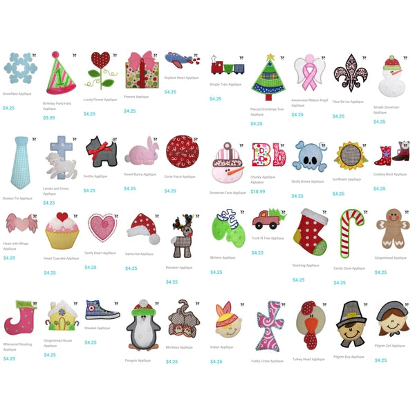 Retired Designs Bundle - 599 Designs!, Applique