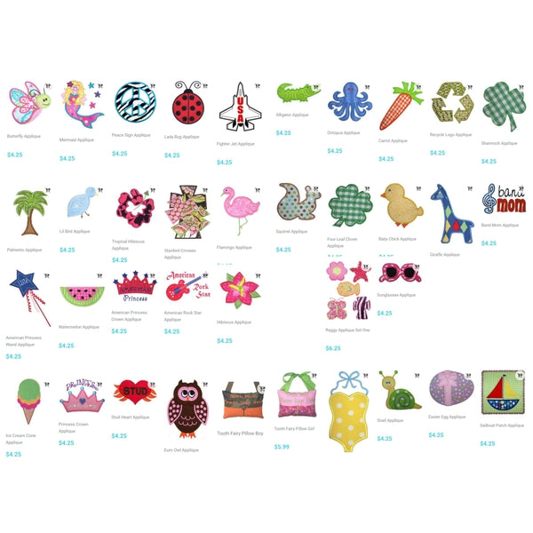 Retired Designs Bundle - 599 Designs!, Applique