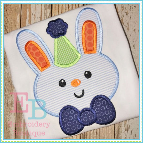 Bunny Boy Birthday Applique, Applique