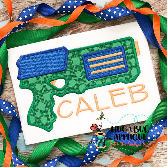 Play Gun 2 Applique Design, Applique