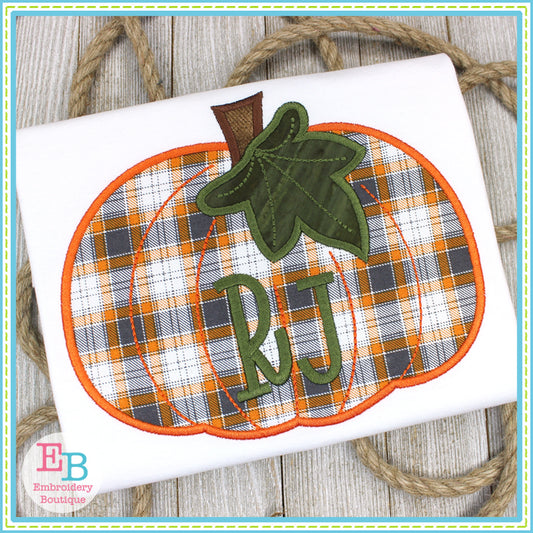 Pumpkin Leaf Satin Applique, Applique