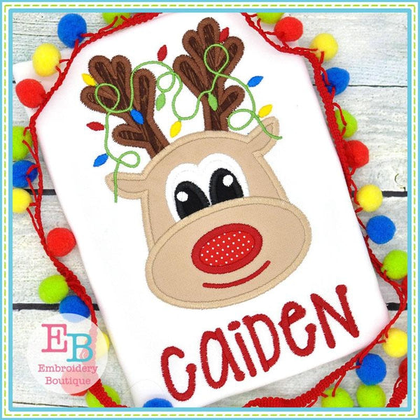 Reindeer Boy Applique, Applique