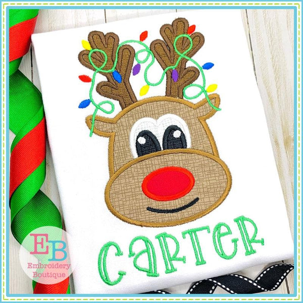 Reindeer Boy Applique, Applique