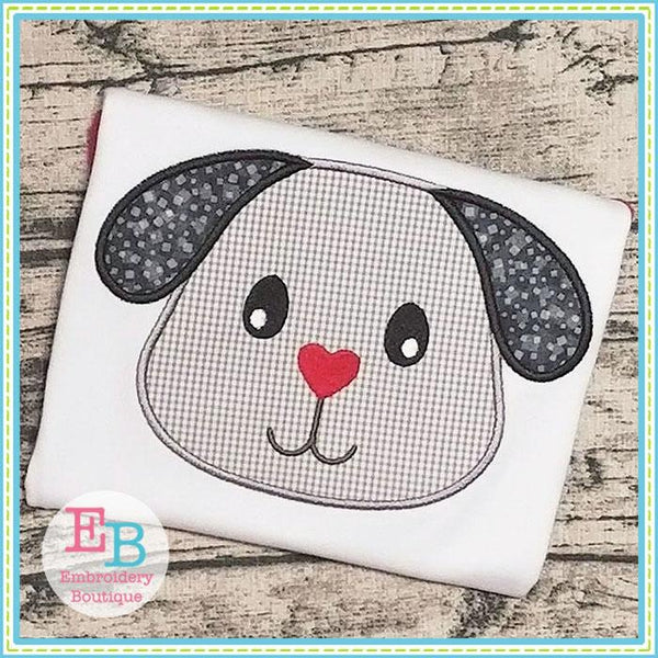 Puppy Head Applique, Applique