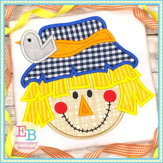 Scarecrow Boy Satin Applique, Applique
