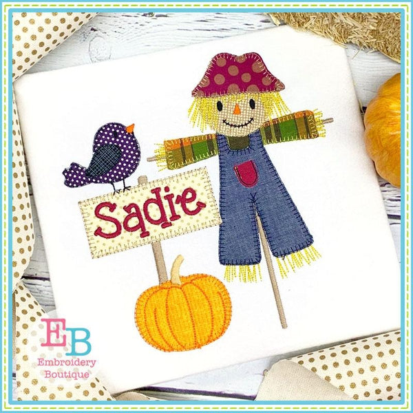 Scarecrow Scene Applique, Applique