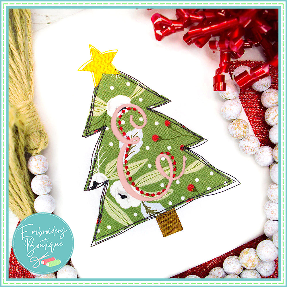 Scribble Simple Tree Applique, Applique, Embroidery Boutique