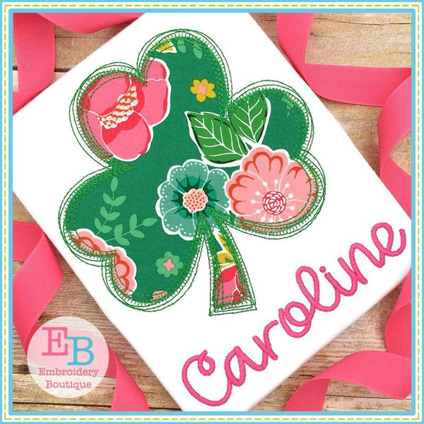 Scribble Shamrock Applique, Applique