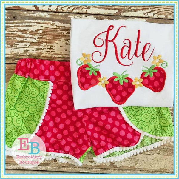 Strawberry Swag Applique, Applique