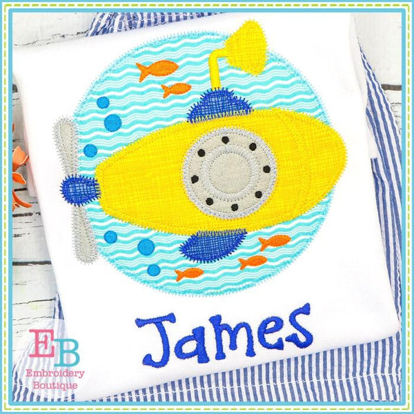 Submarine Circle Zigzag Applique, Applique