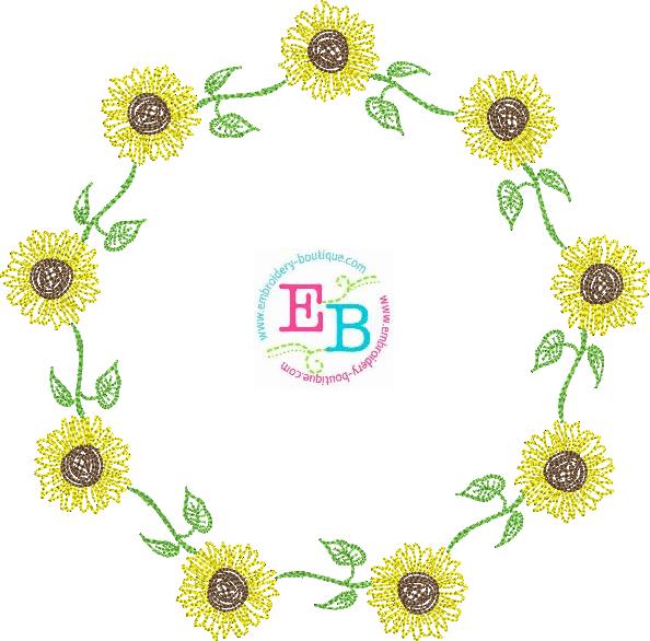 Sunflower Embroidery Frame, Embroidery