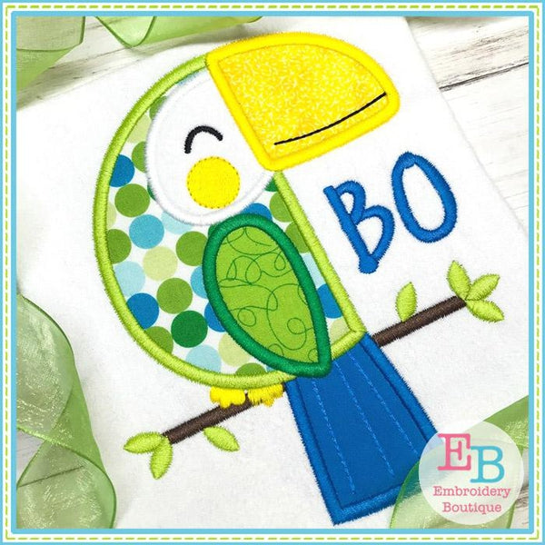 Boy Toucan Applique, Applique