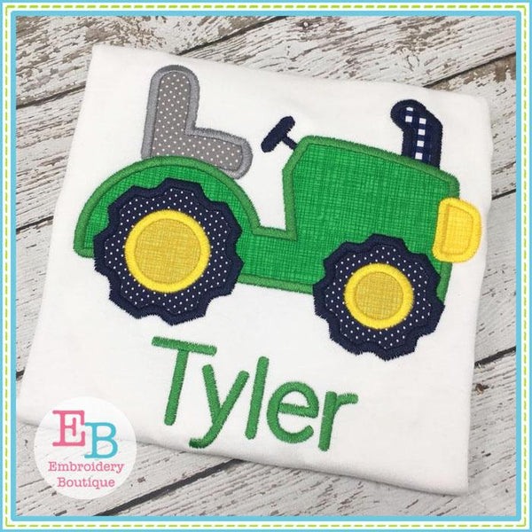 Tractor Satin Applique, Applique