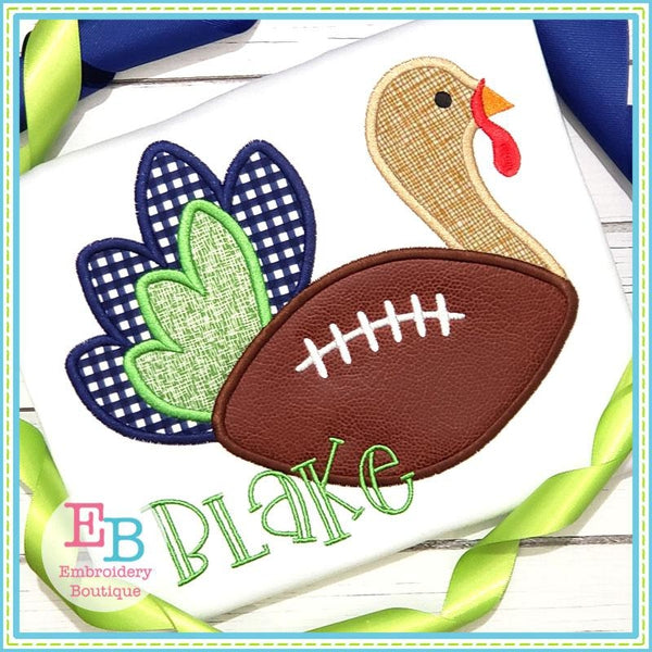 Football Turkey Satin Applique, Applique