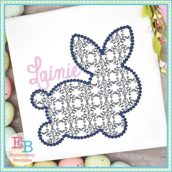 Vintage Motif Bunny Design, Embroidery
