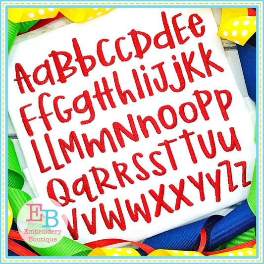 Watermelon Margarita Embroidery Font, Embroidery Font