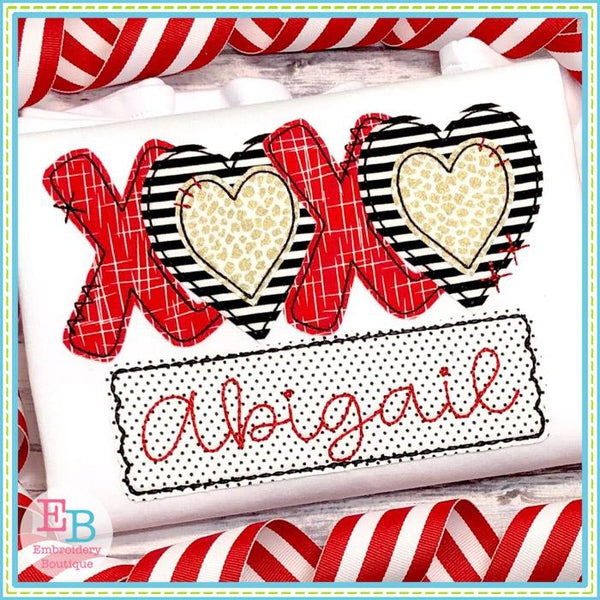 XOXO Applique, Applique