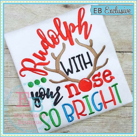 Nose So Bright Embroidery Design, Embroidery